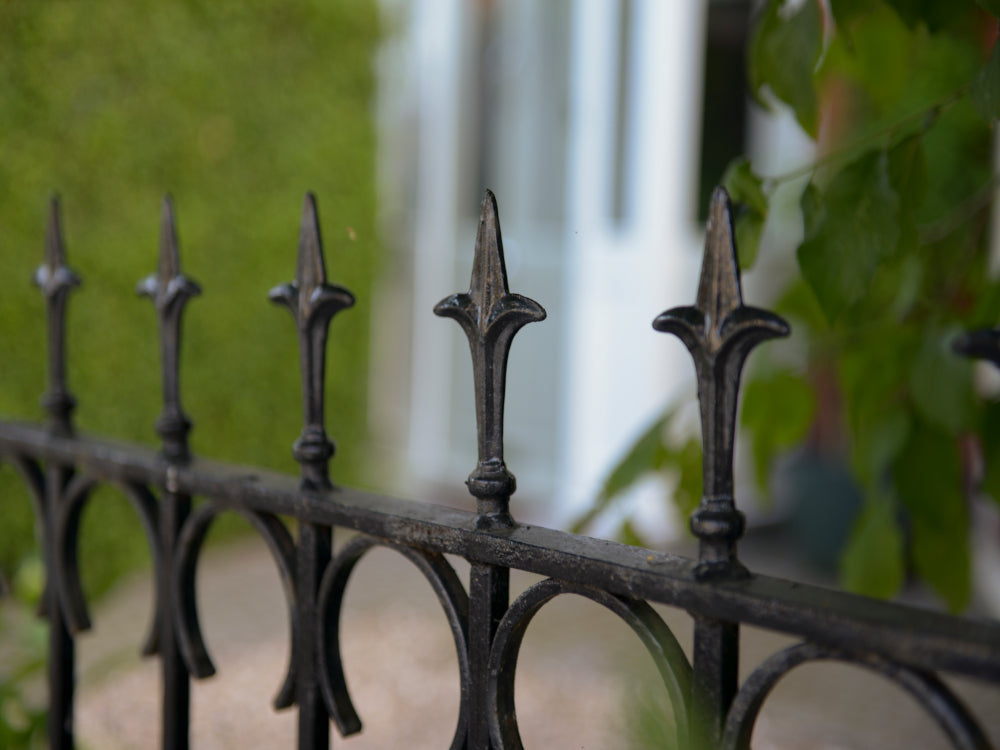 Black Wrought Iron Railheads