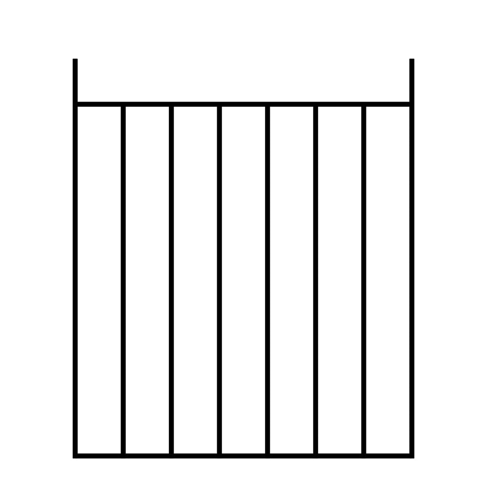 image of a prefabricated metal gate