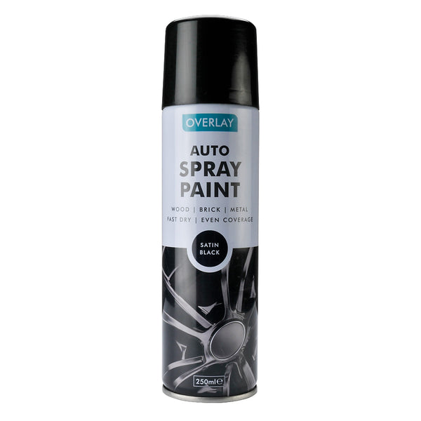 Spray Paint Satin Black 250ml