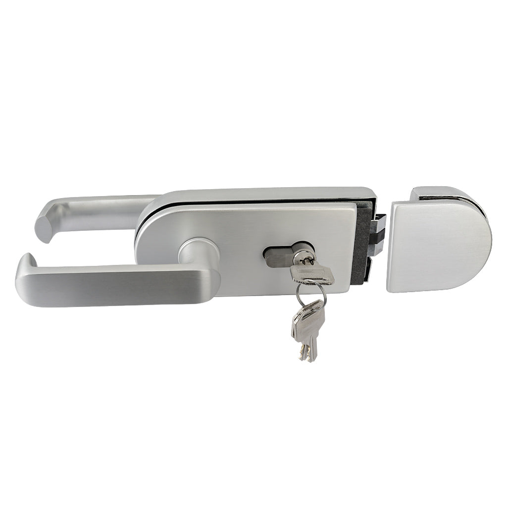 Aluminium Glass To Glass Gate Lock To Suit 10-12mm Glass