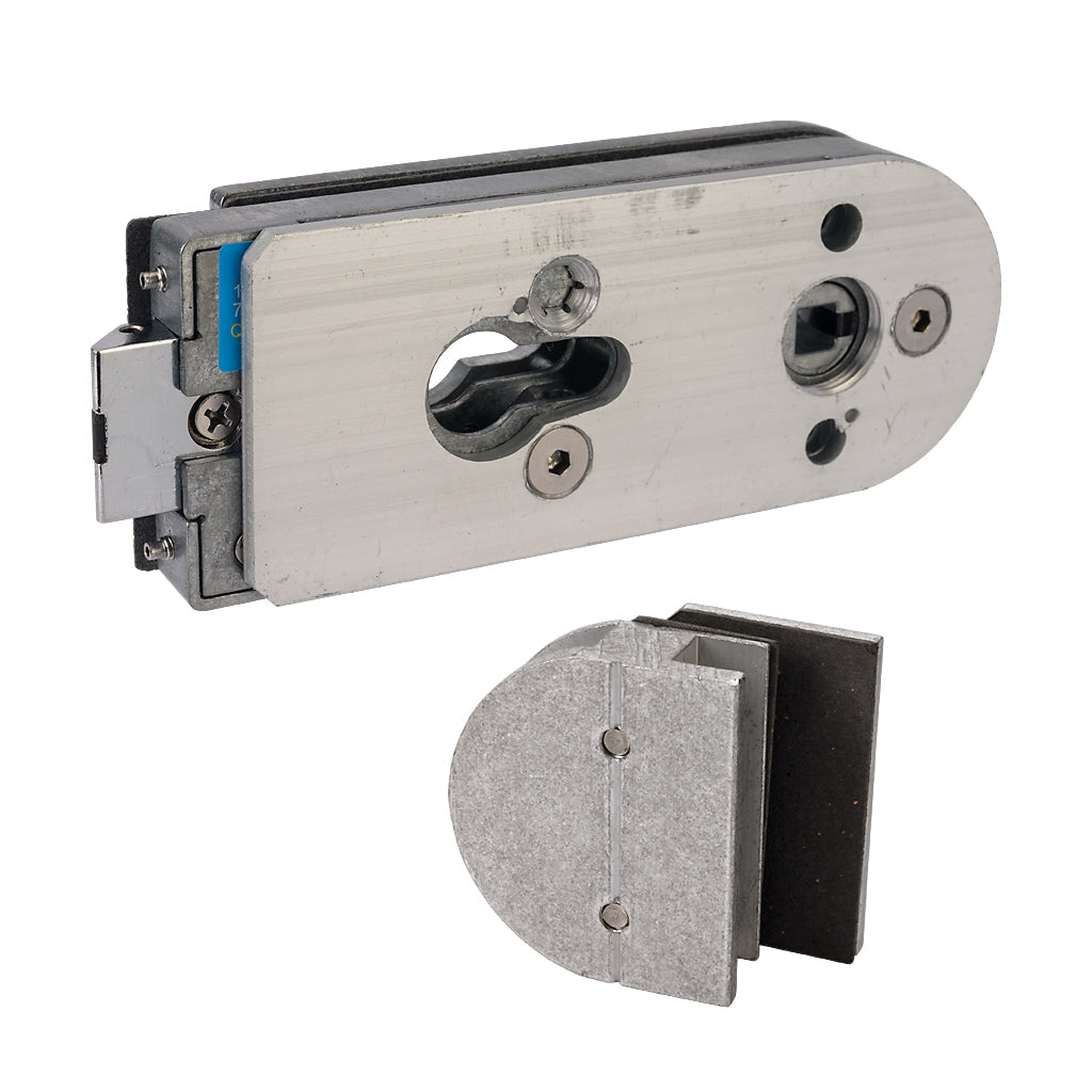 Aluminium Glass To Glass Gate Lock To Suit 10-12mm Glass