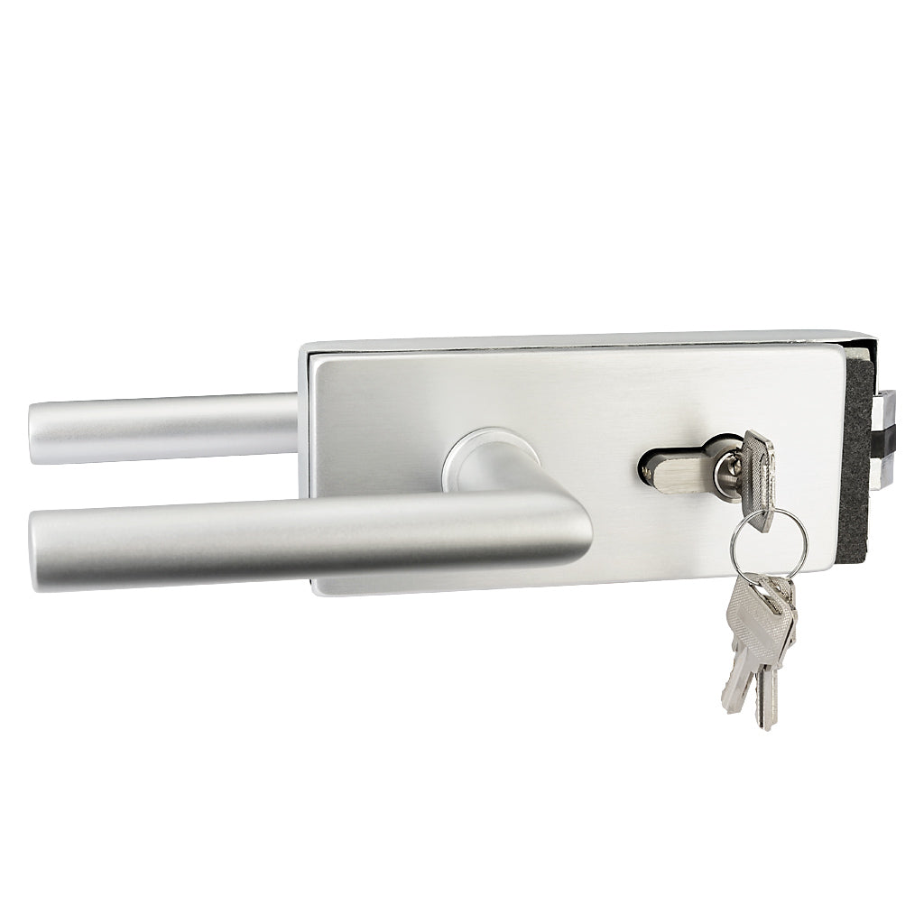 Aluminium Glass To Wall Gate Lock With 3 Keys To Suit 10-12mm Glass
