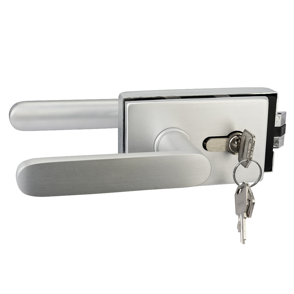 Aluminium Glass To Wall Gate Lock With 3 Keys To Suit 10-12mm Glass