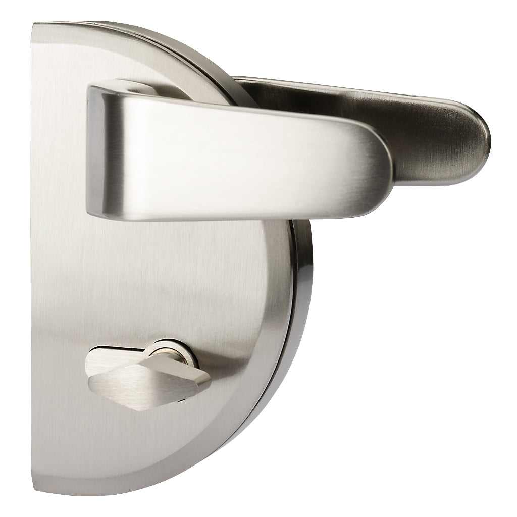 Zinc Glass To Wall Dead Lock With 3 Keys To Suit 10 - 12mm Glass