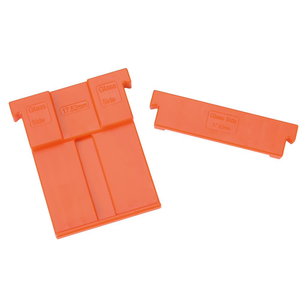 Adjustable Aluminium Channel Glass Kit, To Suit 17.52mm Glass