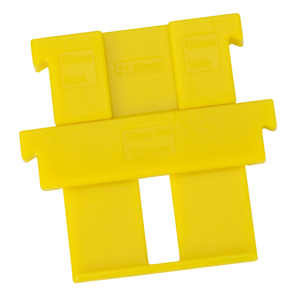 Adjustable Aluminium Channel Glass Kit, To Suit 21.52mm Glass