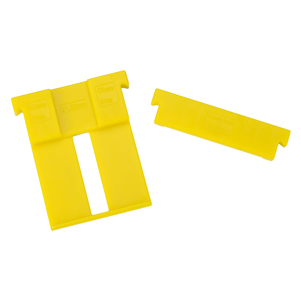 Adjustable Aluminium Channel Glass Kit, To Suit 21.52mm Glass