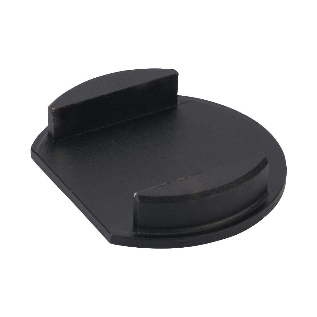 End Cap For Aluminium Slotted Tube 42.4mm Black