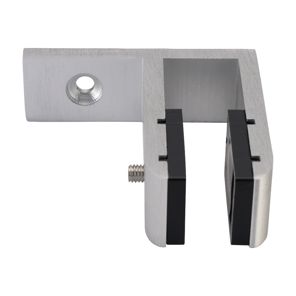 Aluminium End Glass Stiffener Satin Finish For 12mm To 21.52mm