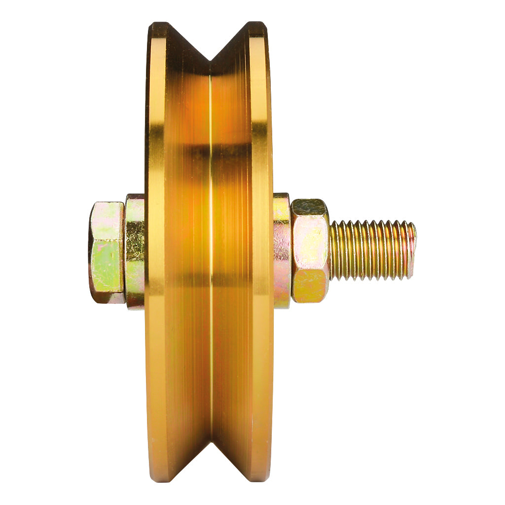 120mm Diameter Double Bearing Slider Wheel To Suit V Section Ground Track