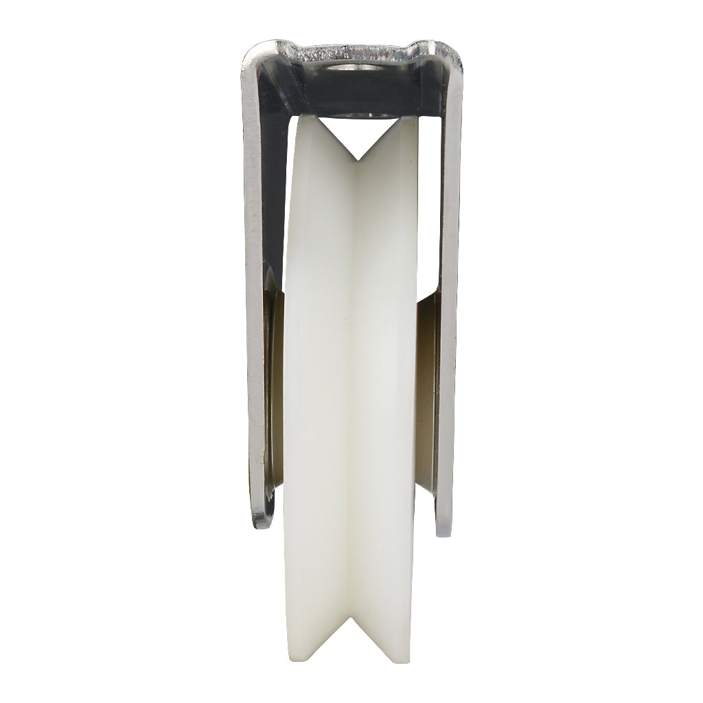 100mm Box Section Nylon Slider Wheel To Suit V Section Ground Track