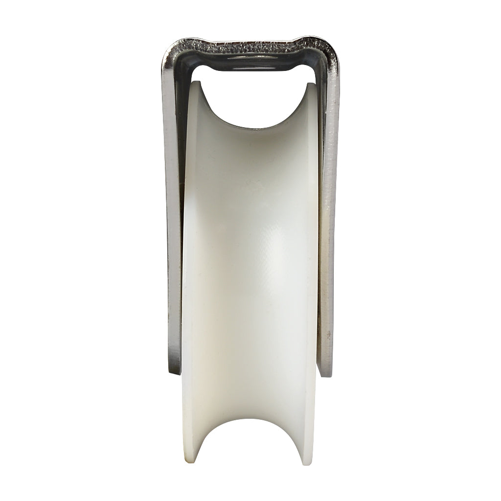 80mm Box Section Nylon Slider Wheel To Suit 20mm Diameter Track