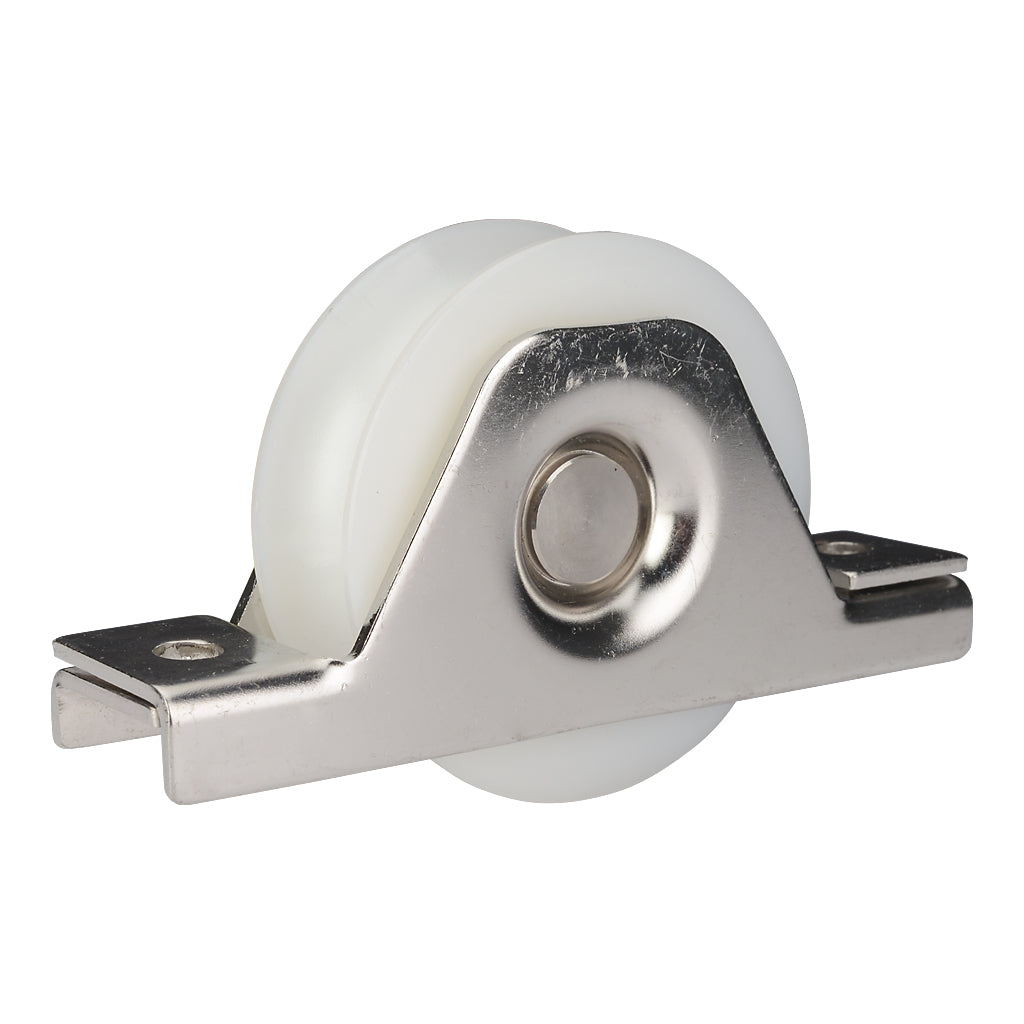 80mm Nylon Internal Box Section Slider Wheel To Suit 20mm Diameter Track