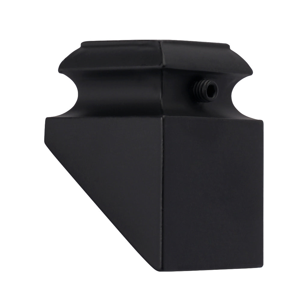 Aluminium Baluster Bracket On Rake For 12.5mm Diameter Round Black