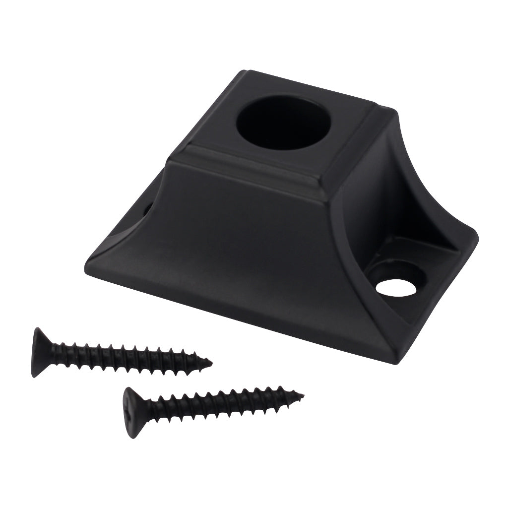 Aluminium Baluster Bracket On Level For 12.5mm Diameter Round Black