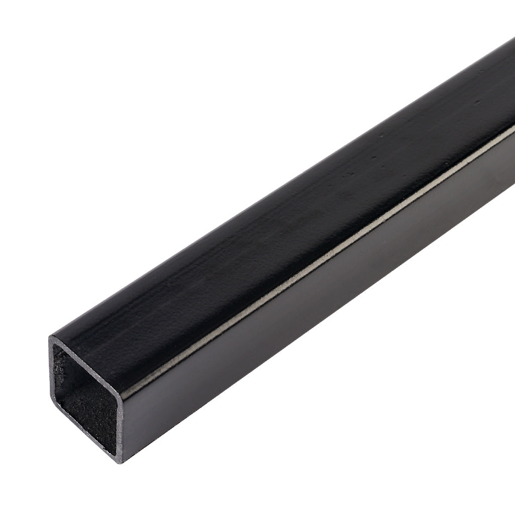 Electrophoretic Black Steel Box Section 25 x 25mm - 3m Long