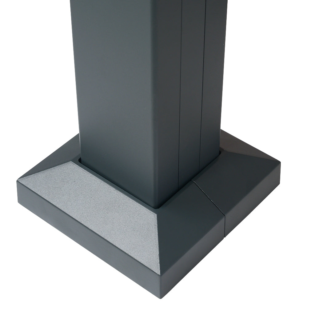 Aluminium Fence Post Base Cover Anthracite Grey