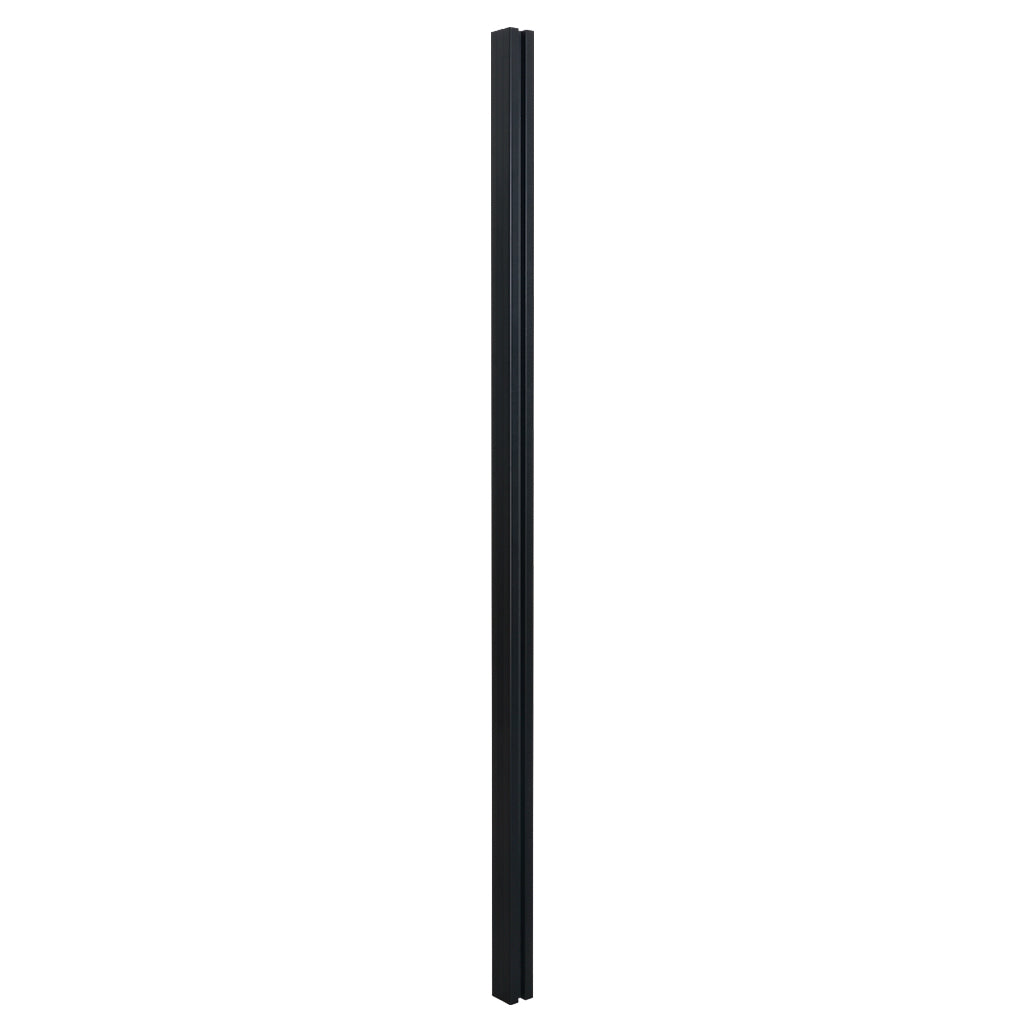 Aluminium Fence Post To Suit Composite Gate Boards 2350mm Black