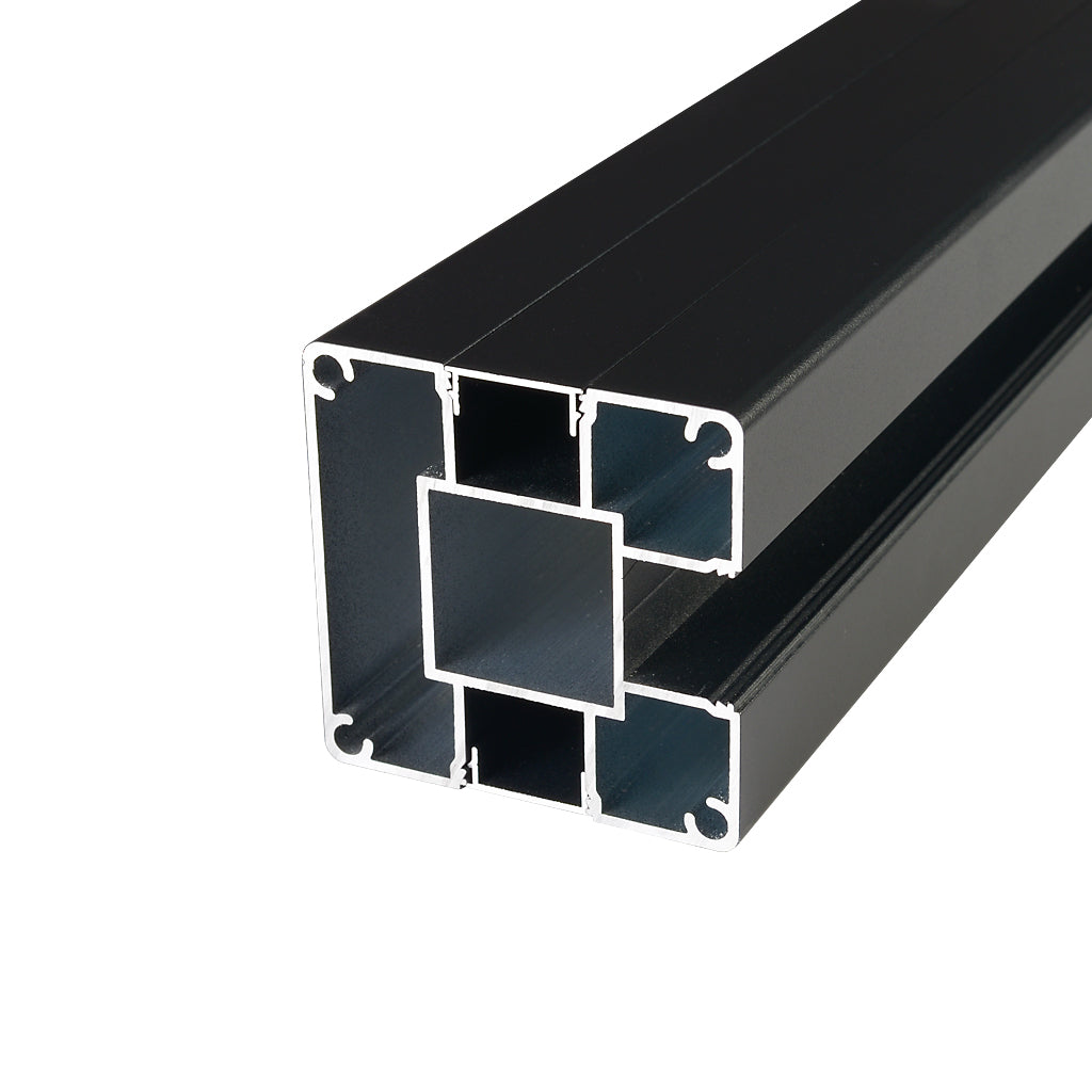 Aluminium Fence Post To Suit Composite Gate Boards 2350mm Black