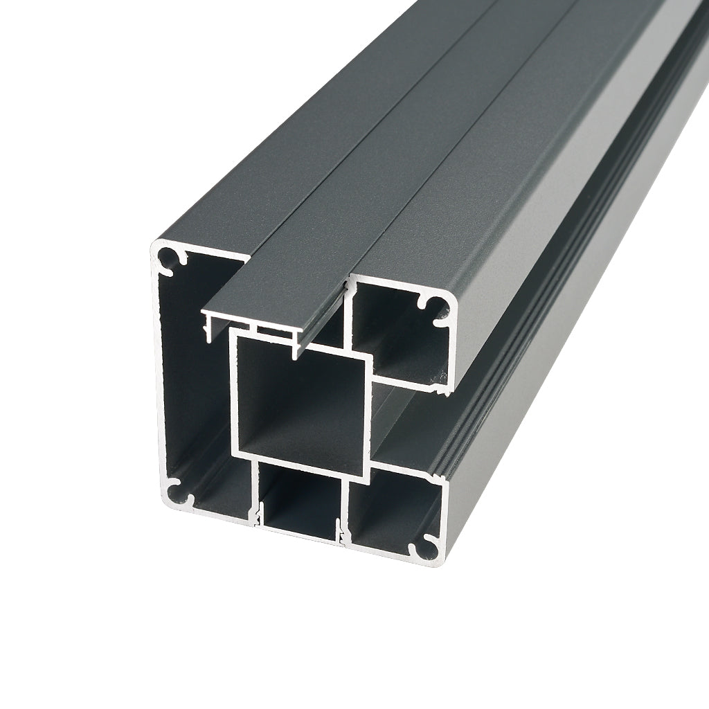 Aluminium Fence Post To Suit Composite Gate Boards 2350mm Anthracite Grey