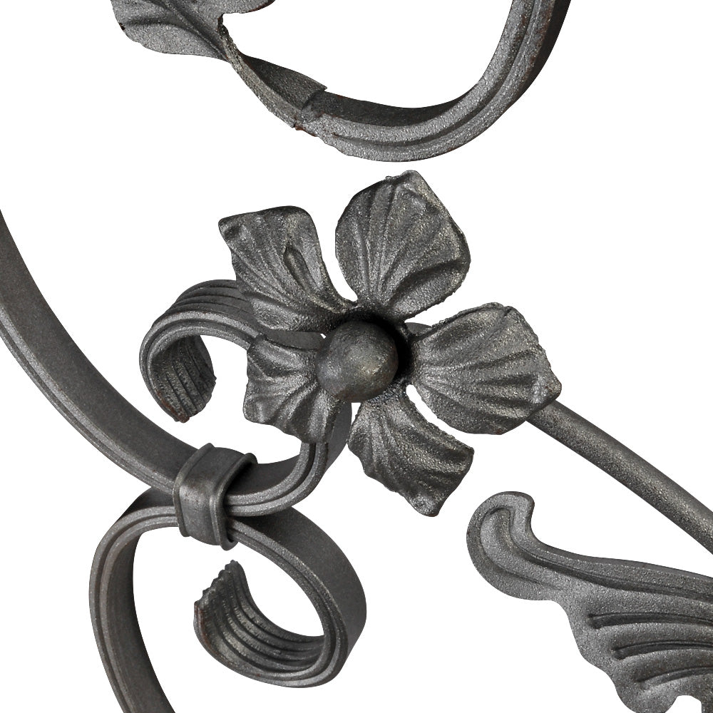 FF58 Floral Feature 620 x 540mm 16x8mm Flat Bar