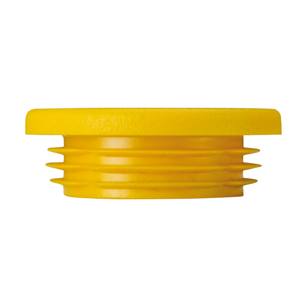 GRP Handrail Fitting Plastic End Cap Yellow 50mm dia