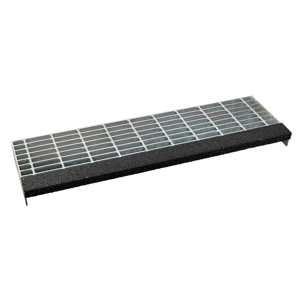 GRP Fibre Step Nosing 70 x 30 x 4mm 1000mm Black Coarse