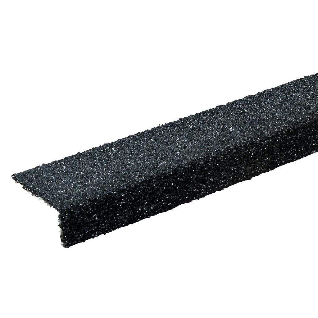 GRP Fibre Step Nosing 70 x 30 x 4mm 3000mm Black Coarse