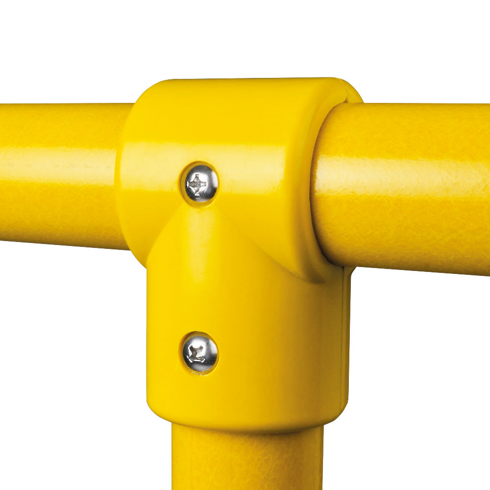 GRP Handrail Fitting Short Tee Complete With Drilled Holes & M6 Bolts