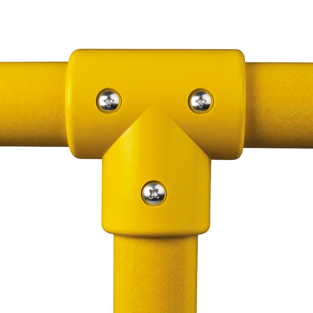 GRP Handrail Fitting Long Tee Complete With Drilled Holes & M6 Bolts