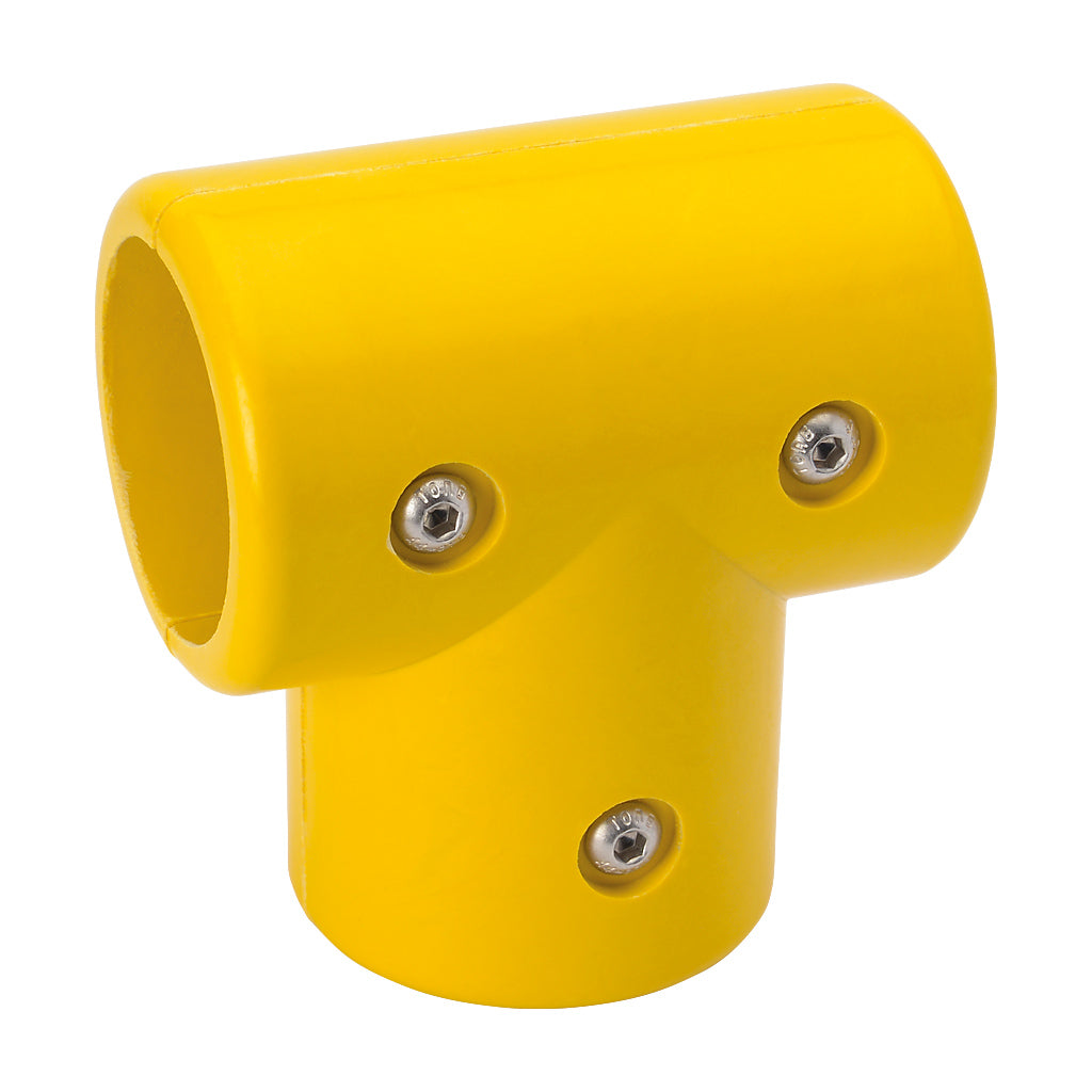 GRP Handrail Fitting Long Tee Complete With Drilled Holes & M6 Bolts