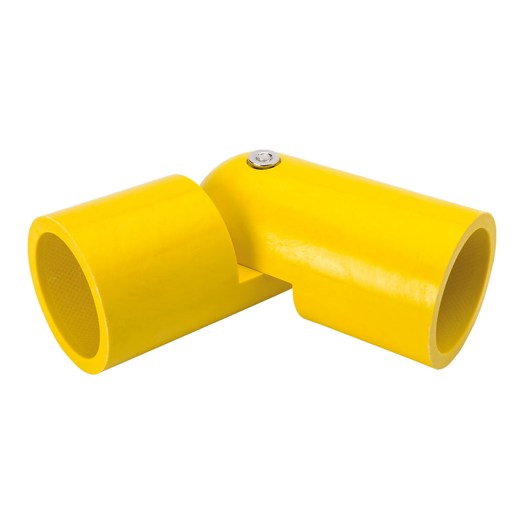 GRP Handrail Fitting Adjustable Joint Complete With Drilled Holes & M6 Bolts