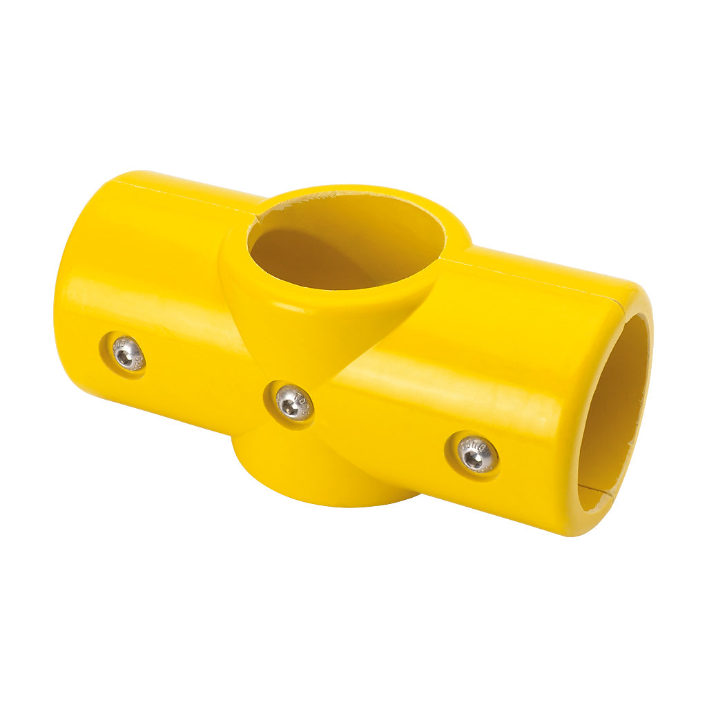 GRP Handrail Fitting Mid Rail Cross Complete With Drilled Holes & M6 Bolts