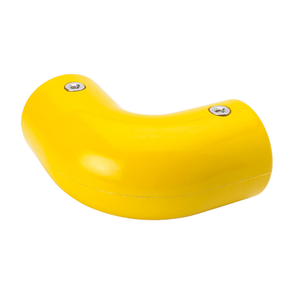 GRP Handrail Fitting 90° Radius Elbow Complete With Drilled Holes & M6 Bolts