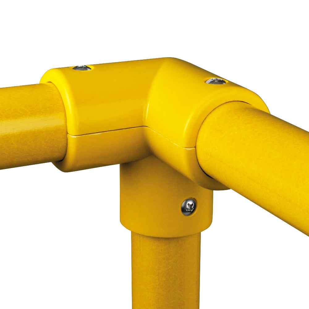 GRP Handrail Fitting Top Corner Complete With Drilled Holes & M6 Bolts