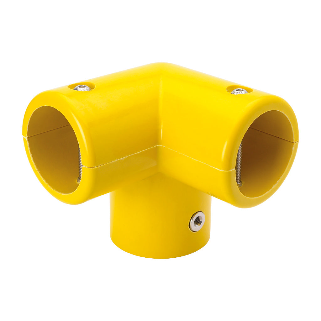 GRP Handrail Fitting Top Corner Complete With Drilled Holes & M6 Bolts