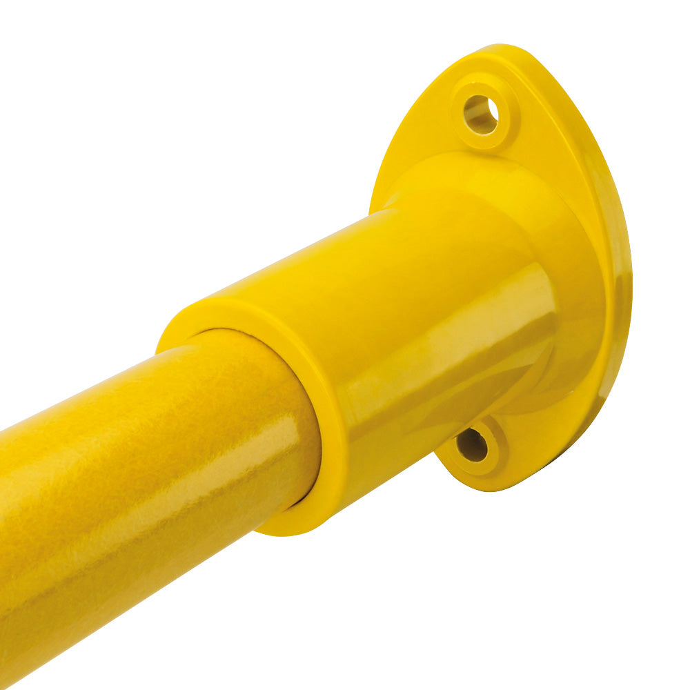 GRP Handrail Fitting Round Wall Flange Complete With Drilled Holes & M6 Bolt