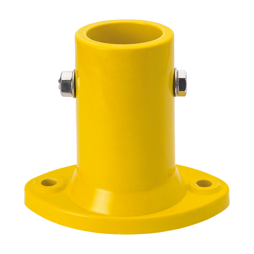 GRP Handrail Fitting Round Wall Flange Complete With Drilled Holes & M6 Bolt