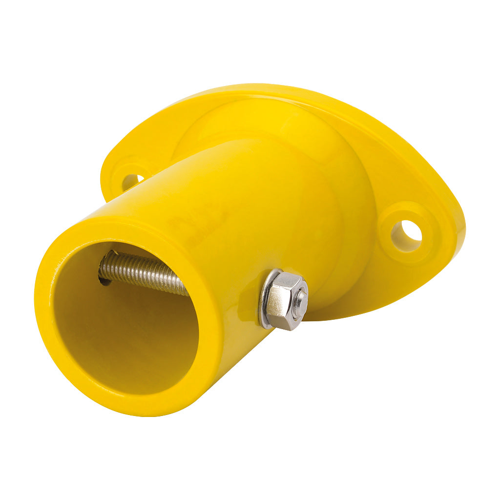 GRP Handrail Fitting Round Wall Flange Complete With Drilled Holes & M6 Bolt