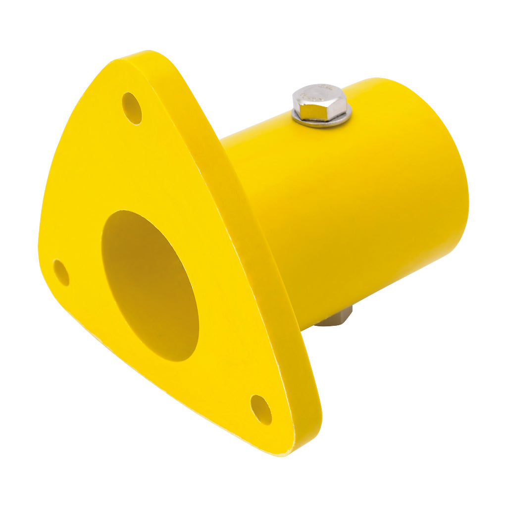GRP Handrail Fitting Triangular Base Flange Complete With Drilled Holes & M10 Bolt