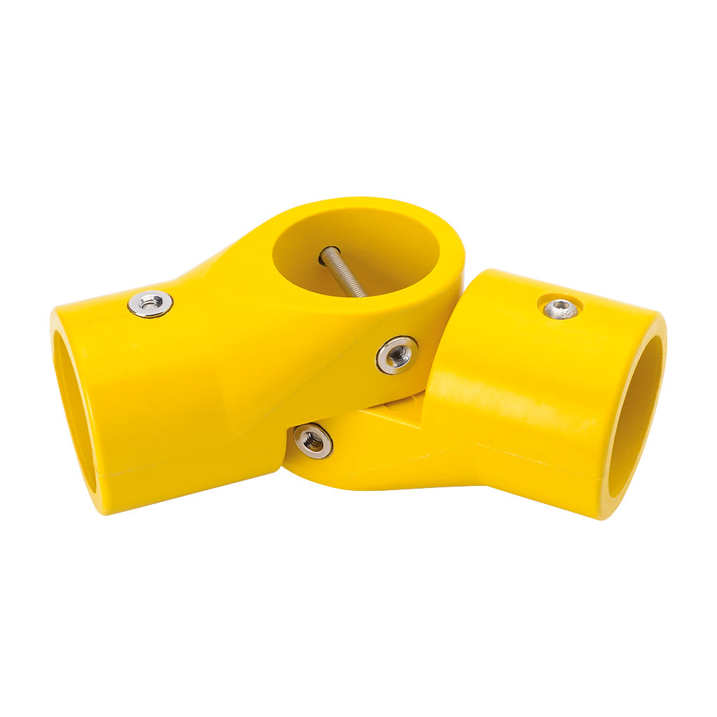 GRP Handrail Fitting Swivel Short Tee Complete With Drilled Holes & M6 Bolts