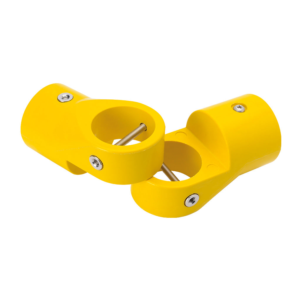 GRP Handrail Fitting Swivel Short Tee Complete With Drilled Holes & M6 Bolts