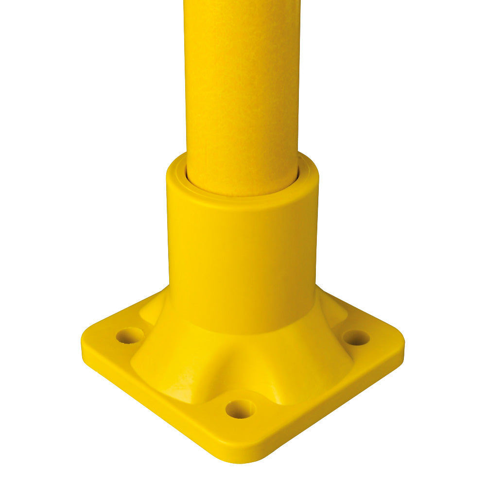 GRP Handrail Fitting Square Base Flange Complete With Drilled Holes & M10 Bolt