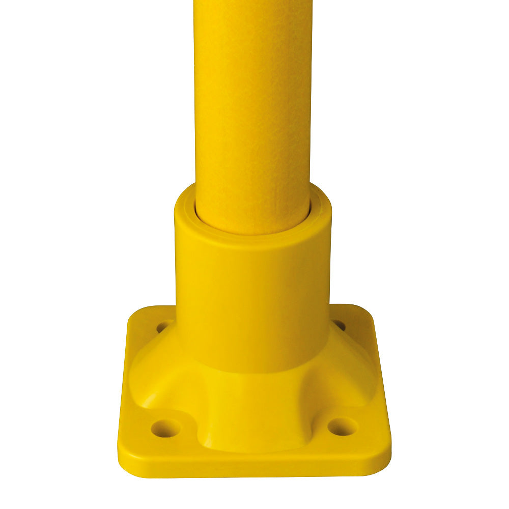 GRP Handrail Fitting Square Base Flange Complete With Drilled Holes & M10 Bolt