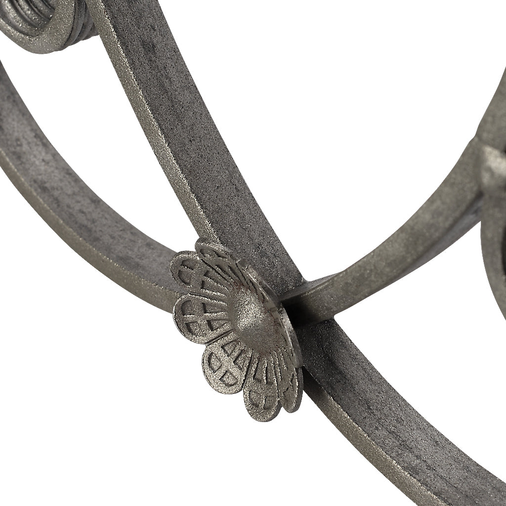 GTP2 Gate Top Scroll Heart 305 x 200mm 16x8mm Flat Bat