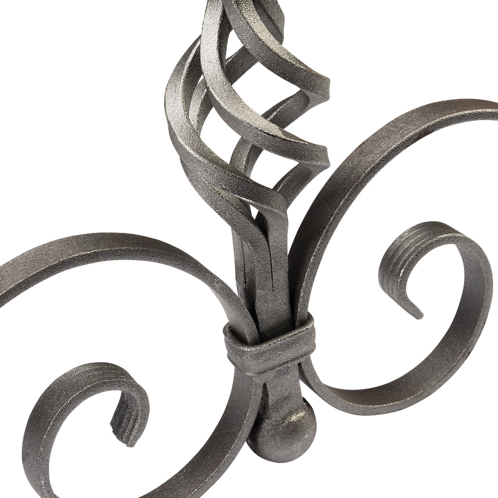 GTP3 Gate Top Scroll With Basket 790 x 260mm 16x5mm Flat Bar