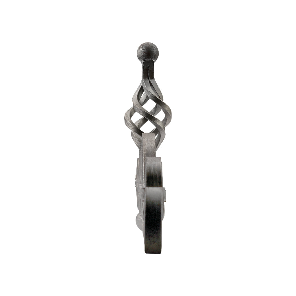 GTP3 Gate Top Scroll With Basket 790 x 260mm 16x5mm Flat Bar