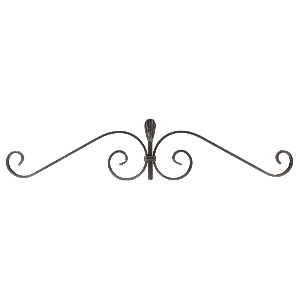 GTP5 Gate Top Scroll 780 x 170mm 12x6mm Flat Bar
