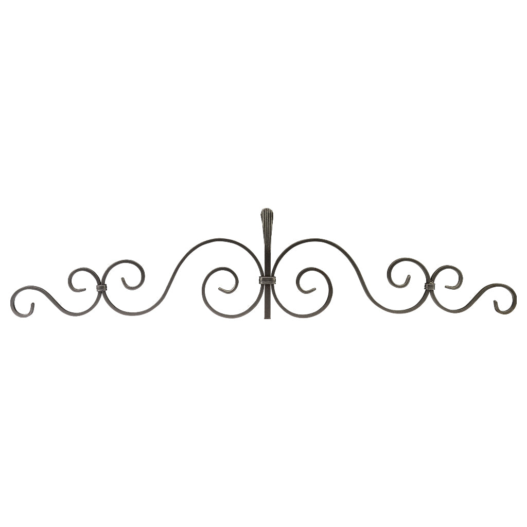 GTP9 Gate Top Scroll 1040 x 220mm 12x6mm Flat Bar