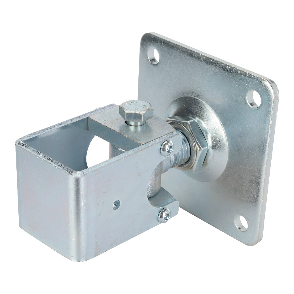 Adjustable Wrap Around Gate Hinge Square Plate To Suit 50mm Box M24 Thread